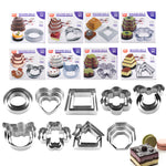 Pattern Mousse Mold丨3 Peices Household Cake Mold Set