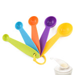 Plastic Measuring Spoon丨5Pcs Spoons for Baking and Cooking