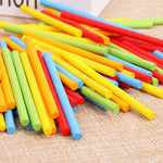 100pieces Colorful Counting Sticks丨Mathematics Teaching Aids Children Counting Rods