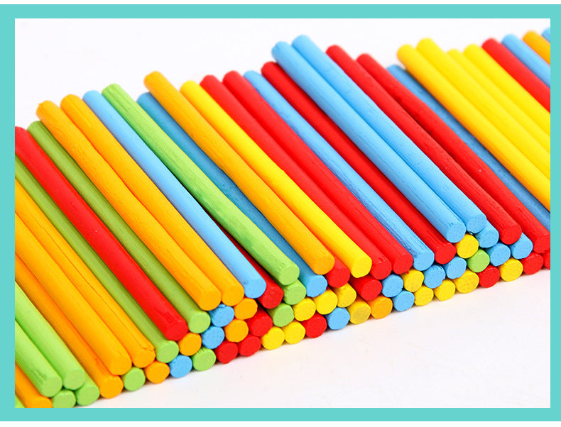 100pieces Colorful Counting Sticks丨Mathematics Teaching Aids Children Counting Rods