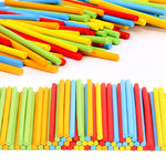 100pieces Colorful Counting Sticks丨Mathematics Teaching Aids Children Counting Rods