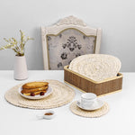 Corn husk Placemat丨Handmade Heat proof Table decorations Mats