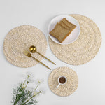 Corn husk Placemat丨Handmade Heat proof Table decorations Mats