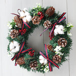 Pinecone Artificial Wreath丨12 Inch Decorative Simulated Wreath