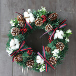 Pinecone Artificial Wreath丨12 Inch Decorative Simulated Wreath