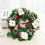 Pinecone Artificial Wreath丨12 Inch Decorative Simulated Wreath