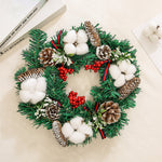 Pinecone Artificial Wreath丨12 Inch Decorative Simulated Wreath