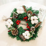 Pinecone Artificial Wreath丨12 Inch Decorative Simulated Wreath