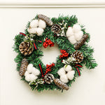 Pinecone Artificial Wreath丨12 Inch Decorative Simulated Wreath