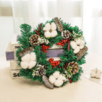 Cotton Artificial Wreath丨12 Inch Decorative Simulated Wreath