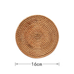 Rattan Cup mat丨Handmade Table Placemat