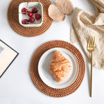 Rattan Cup mat丨Handmade Table Placemat