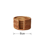 Rattan Cup mat丨Handmade Table Placemat