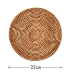 Rattan Cup mat丨Handmade Table Placemat