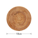 Rattan Cup mat丨Handmade Table Placemat