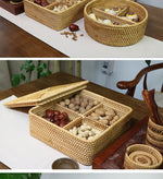 Nuts Storage Box丨Seperated design Snacks Storage Baskets with lid