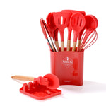 12Pcs Kitchen Utensils Set丨Silicone Cooking Accessories Storage Holder