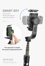 L08 Selfie Stick丨3 in 1 Handheld Stabilizer Tripod with Remote Holder