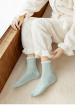 Women's Socks丨Winter 5 Pairs Frilled Cotton Socks