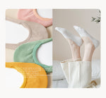 Women's Socks丨10 Pairs Pure Color Cotton Boat Socks