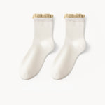 Women's Socks丨Winter 5 Pairs Frilled Cotton Socks