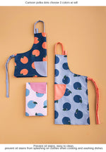 Polka dot apron丨Kitchen Waterproof Oil - proof Cooking apron