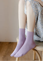 Women's Socks丨5 Pairs Mixed Color Cotton Socks