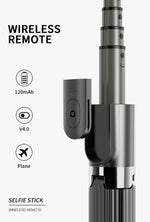 L08 Selfie Stick丨3 in 1 Handheld Stabilizer Tripod with Remote Holder