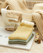 Women's Socks丨Winter 5 Pairs Frilled Cotton Socks