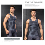 Sports Tank Top丨Men's Printed Quick Drying Workout Shirt