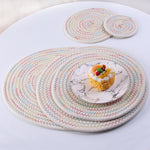 Cotton wovening Placemat丨Handmade Heat proof Table Mats