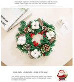 Cotton Artificial Wreath丨12 Inch Decorative Simulated Wreath