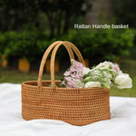 Picnic basket丨Rattan Weaving Outdoor Food Storage Baskets