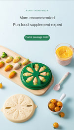 Carrot Sausage Mold丨Household Silicone baby complementary Food Mold