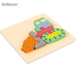 3D Puzzle Jigsaw for Kids丨Wooden Cartoon Educational Toys