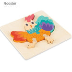 3D Puzzle Jigsaw for Kids丨Wooden Cartoon Educational Toys