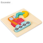 3D Puzzle Jigsaw for Kids丨Wooden Cartoon Educational Toys