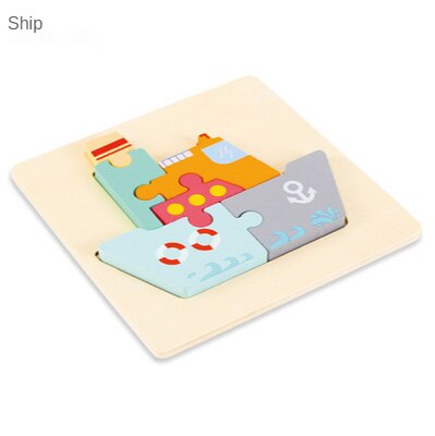 3D Puzzle Jigsaw for Kids丨Wooden Cartoon Educational Toys