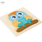 3D Puzzle Jigsaw for Kids丨Wooden Cartoon Educational Toys