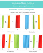 100pieces Colorful Counting Sticks丨Mathematics Teaching Aids Children Counting Rods