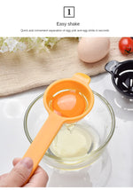 Egg Yolk White Separator丨PP Long Handle Kitchen Baking Filter Tool