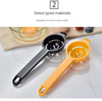 Egg Yolk White Separator丨PP Long Handle Kitchen Baking Filter Tool