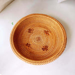 Rattan storage basket | living room snack storage box candy fruit basket