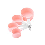 Measuring Cups and Spoons Set丨Stackable Plastic Kitchen Measuring Set with Stainless Steel Handle