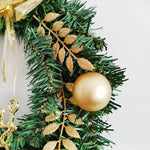 Leaf Artificial Wreath丨12 Inch Hanging Garland Christmas Front Door Decor