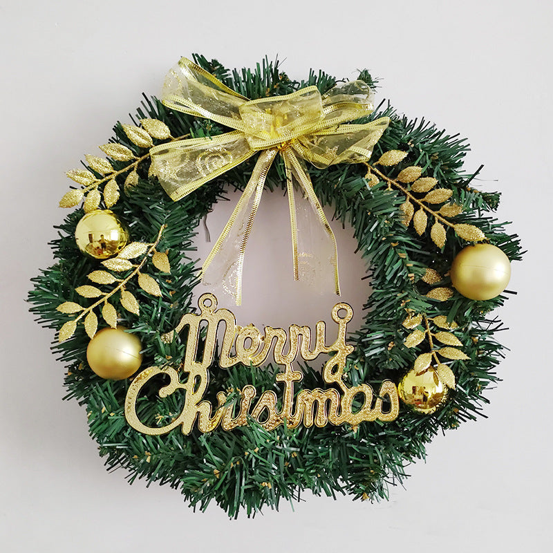 Leaf Artificial Wreath丨12 Inch Hanging Garland Christmas Front Door Decor