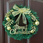 Leaf Artificial Wreath丨12 Inch Hanging Garland Christmas Front Door Decor