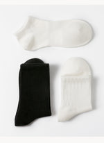 Unisex Socks丨5 Pairs Sweat Absorption Cotton Socks