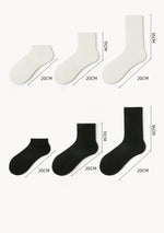 Unisex Socks丨5 Pairs Sweat Absorption Cotton Socks