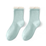 Women's Socks丨Winter 5 Pairs Frilled Cotton Socks